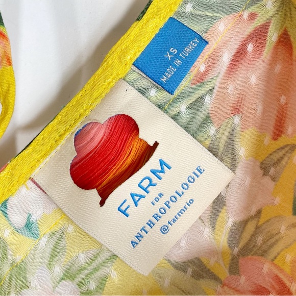 FARM RIO Floral Flutter Sleeve Faux Wrap V Neck Samara Maxi Dress SOLD - Picture 12 of 15